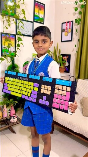 School hacks/ schools project/ Computer keyboard making ideas/ DIY/ LOF.