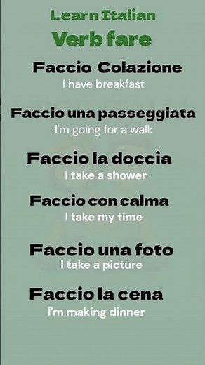 Italian Verb | Easy way to learn Italian | Italian lesson For beginners #learnitalian