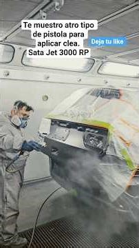 sata Jet 3000 RP. mira como queda el clear. #automobile #car #pinturaautomotriz #tutorial #sikkens