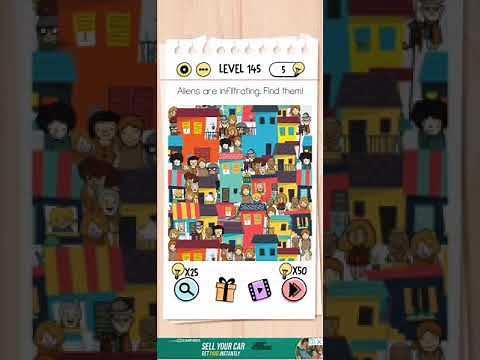 Brain test Level 145 Aliens are infiltrating Walkthrough