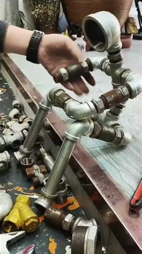 Creative Way to Build a Cool Robot Using Industrial Pipes