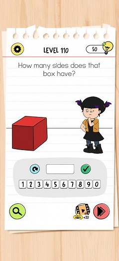Brain Test 4 Level 110 | Brain Test 4 Level 110 How many sides does that box have?