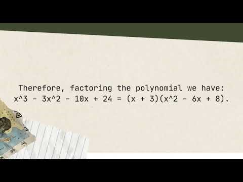 PERFORMANCE TASK #2 PART 2 FACTOR THEOREM