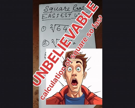 unbelievable! short cut to square root unlocked! square root to any number in seconds! #maths #mathstricks #percentage #squareroottrick | FACTO