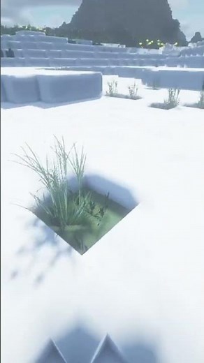 Realistic RTX Minecraft Snow Physics Mod