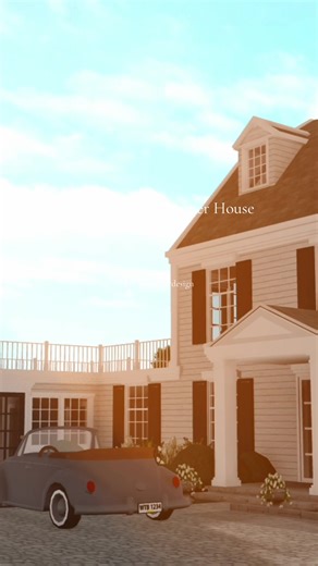 Hamptons Summer House Build in Bloxburg 2024