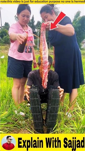 Unbelievable! Catching Tons of Fish Using Cow Meat Bait 🐟 | Amazing Fishing Trap #fishing #shorts