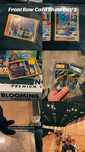 Front Row Card Show | Day 1 #Pokemon #fyp #pokemoncards #collection #challenge Sub for more :)