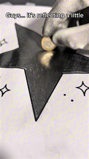 Day 2 of turning this star into a mirror #day2 #drawingchallenge #star #mirrorart #fyp