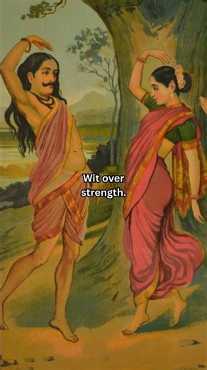 "Mohini-Bhasmasura" by Raja Ravi Varma #art #painting #history