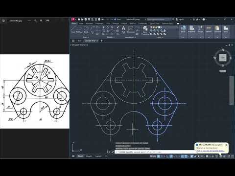 تمارين في برنامج الأوتوكاد - AutoCAD Exercises - Exercise #2-j