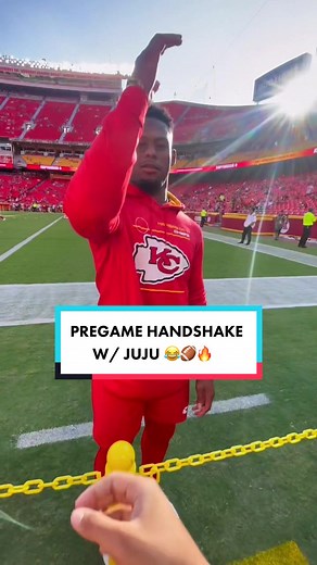 Intense Pre-Game Handshakes with JuJu Smith-Schuster