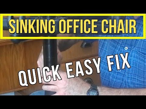 How to repair a sinking office chair: Fast $4.00 DIY fix