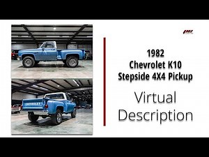 *SOLD* 1982 Chevrolet K10 Stepside 4X4 Pickup / 350 / 700R4 / AC