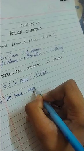 class 10 civics chapter 1 power sharing notes part-1