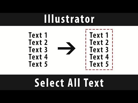 [Illustrator] - How To Select All Text Objects