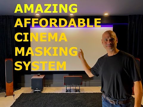AMAZING and Affordable DIY Home Theatre Cinema Projector Screen Masking System
