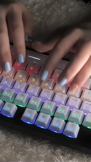 This Typing Sound Hits Different 🎧⌨️ #asmr #keyboard #nails