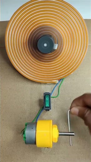 Gear motor electricity experiment #YouTube short #youtube
