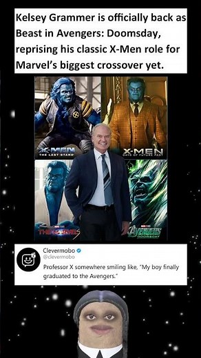 Kelsey Grammer is back as Beast in Avengers: Doomsday, reprising his classic X-Men role for Marvel’s