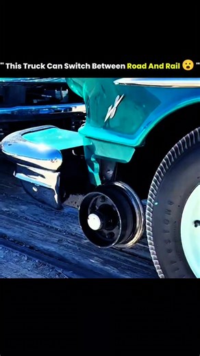 @solved_science on Instagram: "Hy-Rail trucks are equipped with retractable steel wheels that let them travel seamlessly on both roads and railway tracks. They’re used for track inspection, maintenance, and transport by railway engineers for quick and efficient mobility. #tuck #switch #between #road #rail #tech #knowledge #technology #history #usa #innovation #fyp #viral #didyouknow #reels"