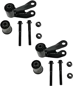 TRQ Rear Leaf Spring Shackle Repair Kit Pair Set for Chevy C/K GMC Pickup Truck