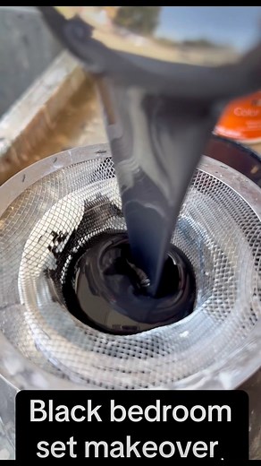 Black bedroom set makeover #diy #tools #furniture #fyp #paint | Rosie's Rustics