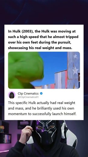 Hulk 2003 Was Moving So Fast He Almost Tripped Over His Own Feet