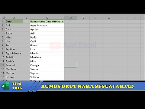 Formula Sorts Names Alphabetically in Excel