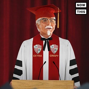 60K views · 90 reactions | KFC’s Colonel Sanders gave a college commencement speech – for real  | NowThis Money | Facebook