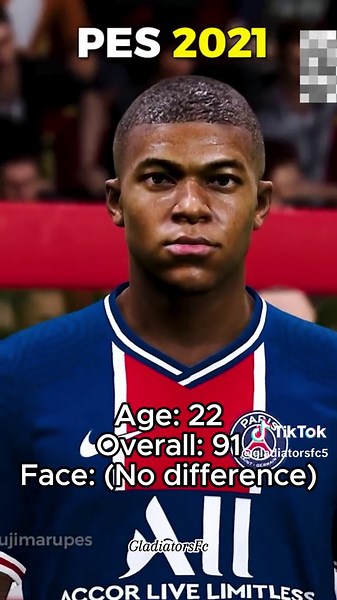 Mbappe's Face Evolution in PES: From 2013 to 2021