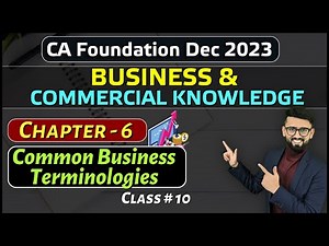 BCK Chapter-6 (Part-10) | Banking Terminologies | Common Business Terminologies |CA Foundation BCK