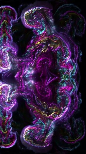 Visual Trance Fluid 🌌 Hypnotic Symmetrical Motion for Deep Relaxation (1 Hour, 4K)