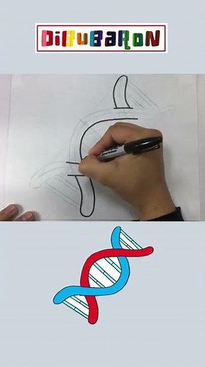 Dibujando un ADN | Dibujos faciles