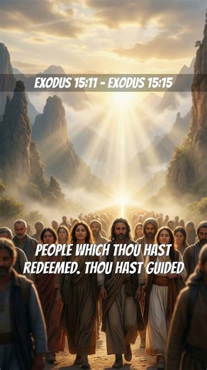 📖 Today's Verses: Exodus 15:11 – Exodus 15:15