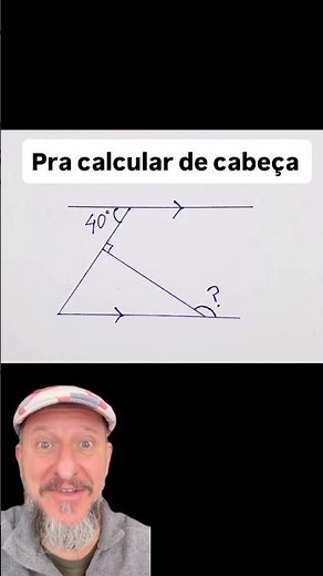 Calcule de cabeça esse ângulo! Você sabe dizer qual é o valor?