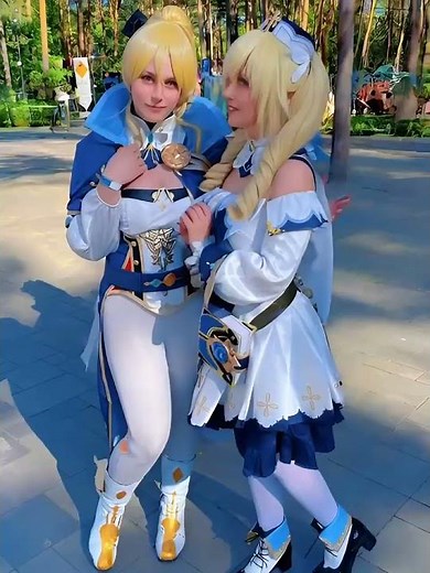 Jean and Barbara cosplay Genshin Impact #cosplay #genshinimpact #anime #egirl
