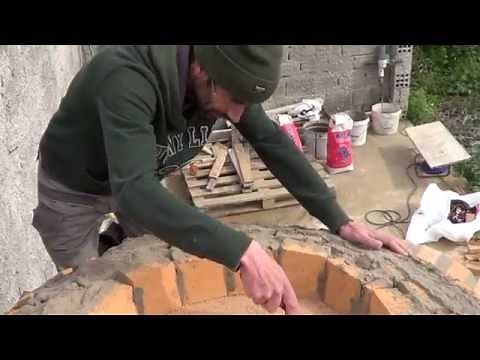 κατασκευη ξυλοφουρνου μερος δευτερο