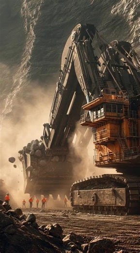 ultra realistic giant mining excavator cat 6090 full 2