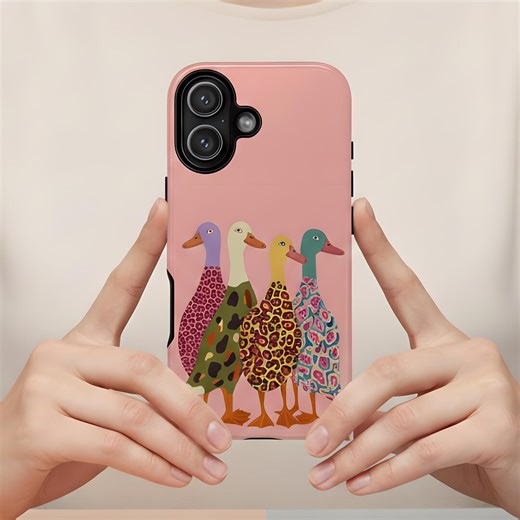Quirky Duck Tough Phone Case for iPhone 13 14 15 16 17 Galaxy 22 23 24 25 Pixel 6 7 8 9 - Etsy