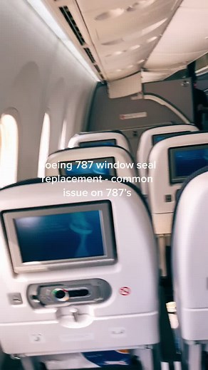 Replacing Window Seal on Boeing 787 Aircraft