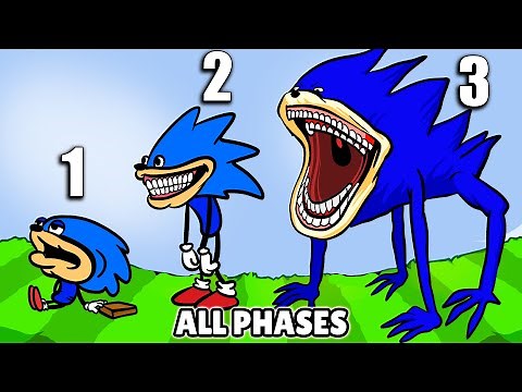 FNF Shin Sonic Tapes ALL PHASES - Shin Sonic Friday Night Funkin (FNF Mod) Animation
