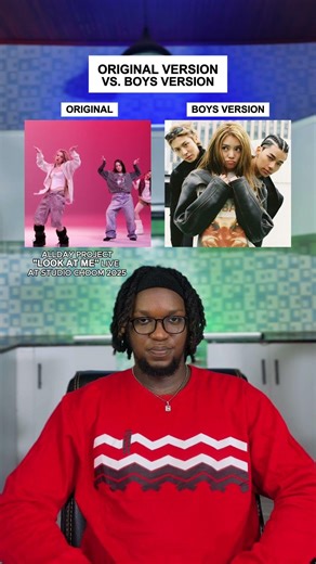 Original Version Vs. Boy Version: ALLDAY PROJECT ‘LOOK AT ME’ #shorts #music