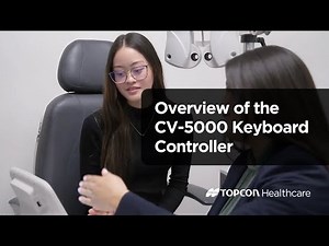 Overview of the CV-5000 Digital Phoropter keyboard controller | Topcon Healthcare