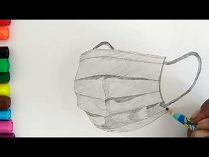 How to Draw a Face Mask Step by Step Easy Medical Mask Drawing for Beginners