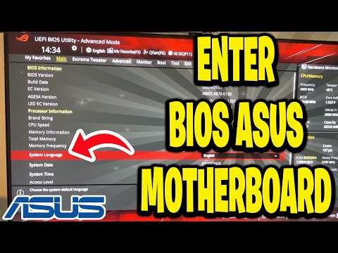 How To Enter Bios Asus Motherboard