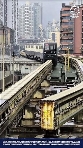 Monorail Trains Change Tracks System Innovation for High-density urban corridor transportation