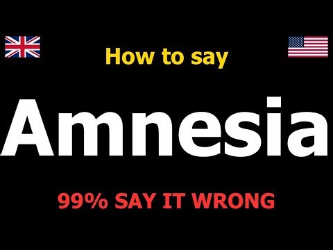 How to PRONOUNCE Amnesia (Say It Correctly)