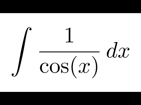 (Method 1) Integral of 1/cos(x) (substitution)