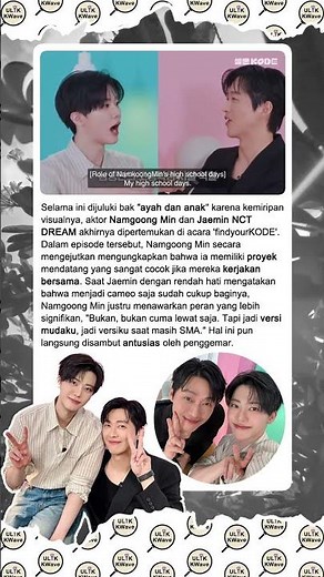 Bak Bapak dan Anak, Namgoong Min Beri Sinyal Casting #Jaemin #NCT Jadi Versi Mudanya #NCTDREAM